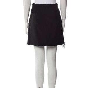 Christopher Kane Black Chrystal Mini Skirt